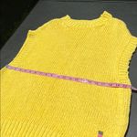 Voyageur by Mersea yellow knit sleeveless sweater vest made in Italy 100% cotton Size M Photo 6