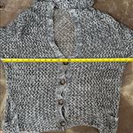 POL Black White Gray loose Knit Cardigan cover up S Photo 2