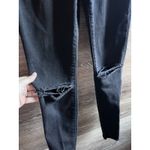 Frame  Denim Women's Le Skinny de Jeanne Black Distressed Jeans size 26 Photo 3