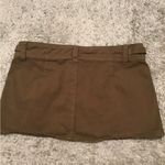 Elegant Tan Mini Skirt with Buckle Detail Brown Photo 2