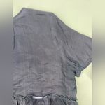 Chan Luu  Silk Blend Baby Doll Top in Dark Blue Size M Photo 11