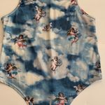 Angel Cherub Bodysuit Top Medium ? Large ? Blue RARE HTF See Measurements Size undefined Photo 5