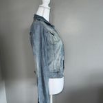 Hollister Woman’s Light Wash Blue Jean Jacket Size S Stretch Cotton Y2K Kidcore Photo 7