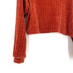 Altar'd State  Cropped Chunky Crop Turtle Neck Burnt Orange Fall Sweater Photo 3