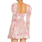 Evermore Corset Soft Pink Floral Mini Dress Bardot Size 10 Photo 2