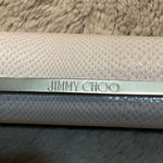 Jimmy Choo  Eyeglass Sunglasses Case Hard Cream Faux Snake Skin‎ Magnetic Photo 0