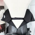 Jovani  Silver Metallic Rosette Skirt Embellished Strapless Cocktail Dress Sz 8 Photo 10