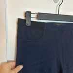 BCBGMAXAZRIA Navy Blue Jean Stretch Pull On Skinny Pants Photo 4