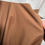 Marianna Déri Colorblock Shirt Dress S Karamel Red 3/4 Sleeve Midi $360 SEE White Photo 3