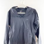 Arc'teryx Trino SL Long Sleeve 1/2 Zip Hooded Anorak Jacket Black Large Photo 6