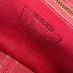 Coach Vtg Willis 90s Rare Red Leather Crossbody Satchel Bag style 9927 purse Photo 13