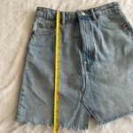 ZARA Light Wash Denim Skirt Photo 4