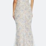 Dress the Population Helen Lace Sleeveless Surplice V-Neck Trumpet Maxi Gown M Photo 2