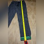 PacSun Women's Green & White Paisley Embroidered Dark Grey Mom Jeans,Size 24 Photo 6