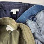 J.Jill Lot of 3  Cotton Lounge Pants Womens L Blue Green Embroidered Chambray EUC Photo 2