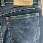 Tularosa  Two-Tone Blue Flare Jeans Photo 5