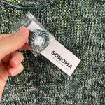 Sonoma Women's Open Knit Sweater Dark Teal Heather Size 3X. NEW Photo 4