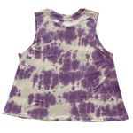 Abound  Purple and White Tie Dye Ribbed Muscle Tank Top Large Photo 6