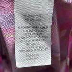 BP Nordstrom  Mesh Crop Top Pink Purple Prism Check Large Sheer‎ Geometric Photo 5