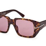 Tom Ford  SUNGLASSES FT1035 52Y Dark Havana / Violet Photo 0