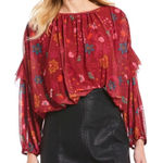 Free People  Wildflower Blouse Small Photo 0