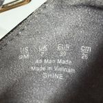 Dr. Scholl's True Comfort SHINE 9 Black and Tan Wood Stack Heeled Sandals Photo 6