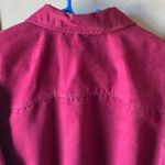 Cherokee  Deep Red suede like ladies blouse large Photo 10