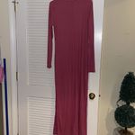 Bordeaux Womens New Anthropologie  Slim V-Neck Maxi Dress Photo 10