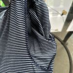 Milk Nursingwear 3/4 Sleeve Striped Dress in Navy Blue/White Size XS Blue Photo 6