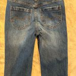 Cleo+Wolf Women’s Blue Jeans 25/32 Straight Leg High Rise Distressed Medium Wash Photo 5