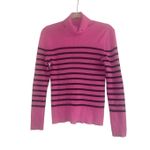 Ralph Lauren ✨ Pink Striped Ribbed Turtleneck Sz Medium Sweater✨ Photo 1
