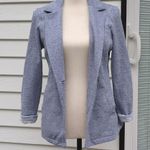 matty m  Single Button 3/4 Rolled Sleeve Knit Blazer Photo 4