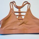 Zyia  Active Strappy Grid‎ Peach Sports Bra Size Small Racerback Running Yoga Photo 3