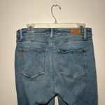 Paige  High Rise Canyon jeans in Laurel 31 Flare Blue Stretchy Photo 6