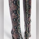 Sam Edelman NWB  Green Multi Snake Print Leather knee-high boot size 5 Photo 0