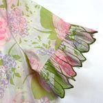 Vintage Komar‎ Petal Nightgown Robe Peignoir Floral Lightweight USA Size Small Tan Photo 7