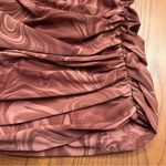 House Of CB Clementine Cutout Ruched Minidress Swirl Print Size Small CUP SZ D-E Photo 12