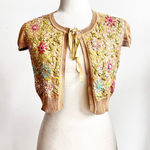 J. America Vintage Embroidered Bolero Y2K 2000s Coquette Hannah Montana Small Photo 0