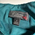 dressbarn emerald cocktail dress with Lace detail size 4 Blue Photo 4