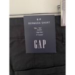 Gap NWT  Womens Black  High Rise Casual Bermuda Shorts Sz 6P Photo 3