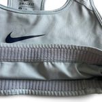 Nike NWOT- Sports Bra Size M Light Blue with Black Swoosh (never worn) Photo 3