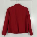 Vintage Sherbert Size 16 Red Long Sleeve Open Front Blazer Jacket Photo 4