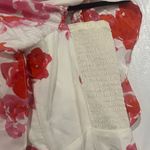 Amanda Uprichard White Floral Silk Off The Shoulder Dress Size Medium $275 Photo 8