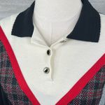 Alfred Dunner Vintage 80's Collared Sweatshirt Colorblock-MP Photo 1