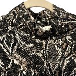 Peyton Jensen Cici Snakeskin Print Turtleneck Size Medium Photo 5