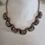 Charming Charlie Charming Charlies Grey Purple Acrylic Rhinestone Statement Necklace Womens Photo 6