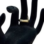 Turquoise Stone Stretch Ring Silver Photo 3