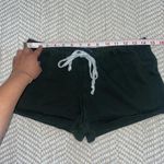 Brandy Melville  Emery Low Rise Forest Green Drawstring Cotton Sweat Shorts OS Photo 2