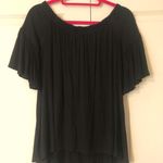 Black off the shoulder (spandex material) shirt Photo 0