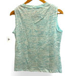 Disney NWT Walt  World Mickey Mouse Blue/White sleeveless foil graphic tee size S Photo 1